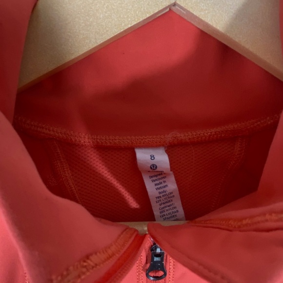 Lululemon Race With Grace 1/2 Zip II Atomic Red 8 - Picture 6 of 13